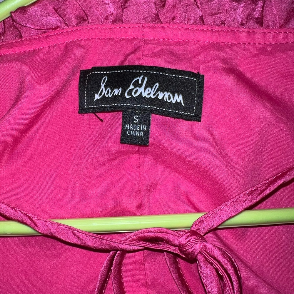 Sam Edelman Fuchsia Ruffled Blouse - Picture 6 of 8